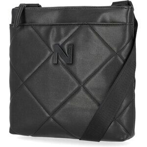 Women's Lakeside Signatures Jacquard North South Cross body Black Shoulder Bags